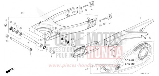 SWINGARM (CBR500RAN/P) CBR500RAN de 2022